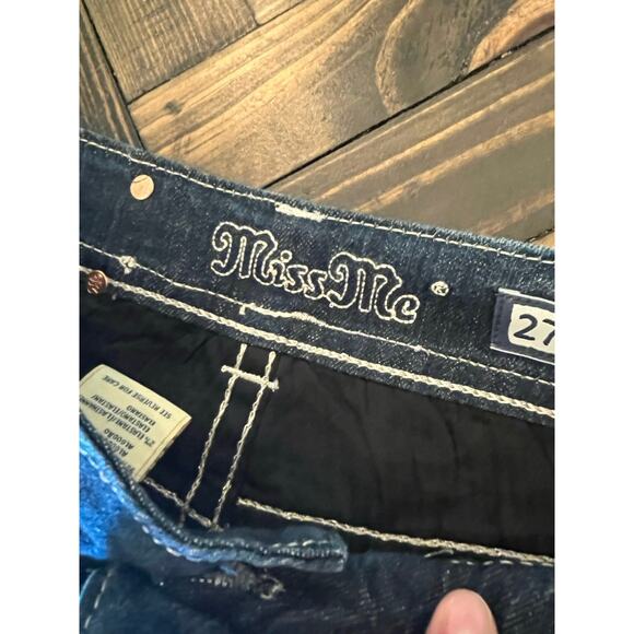 NWT Miss Me Jeans Bootcut Women’s 27 Country Western Embellished Aztec Cowgirl - Picture 2 of 16